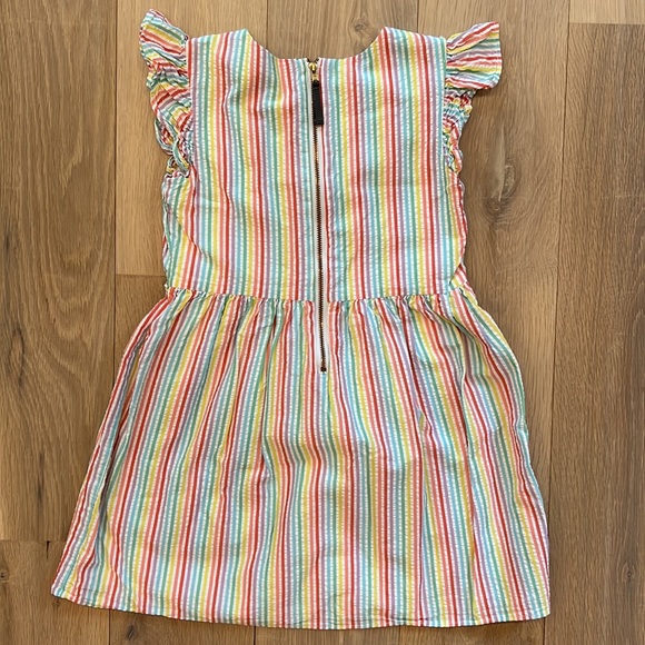 Adorable Crewcuts Rainbow Seersucker Dress - Picture 3 of 6